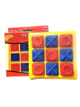 Tic Tac Toe Strategic Game,Brain Teaser, Traditional Challenging Board Game for Kids and Adults (Pack of 3)