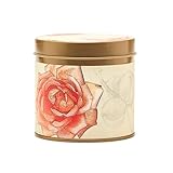 Rosy Rings Signature Tin Candle - Aromatherapy Fragrance Elegant Home Decor Gift Long Lasting 50 Hour Burn Botanical Floral Notes of Apricot, Blond Woods, Mirabelle Plum, Pomelo, Violet (Apricot Rose)