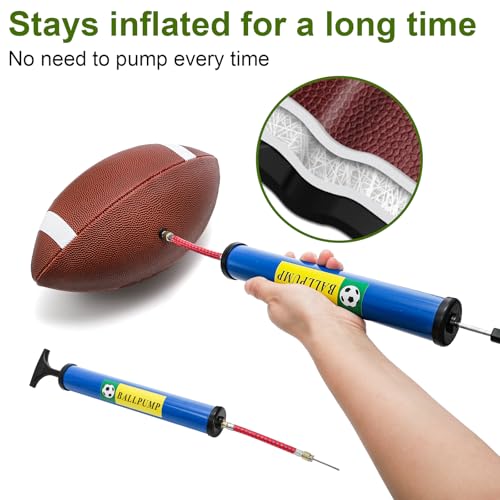 image for Lawei 6 Pack Youth Footballs, Official Size 6 Composite Leather Footba