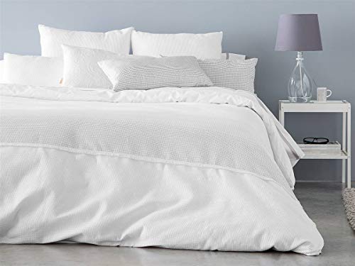 Lanovenanube - Funda Nórdica VARUA Cama 150 (Juego Duvet 3 Piezas con Bajera Ajustable, Funda y Funda de Almohada) No Incluye cuadrantes