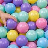 LittleTom da 0 Mesi: 100 Palline Colorate 6 cm per Piscina - Set di Gioco per Bambini e Neonati - Giocattoli in Plastica Senza BPA per Interni ed Esterni - Accessori Box Tenda Giardino Sabbiera
