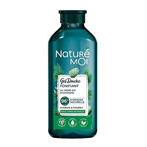 Naturé moi - Naturé Moi - Gel Douche Pour Homme Tonifiant - Hydrate et Nourrit - Tous Types de Peaux - Cèdre Bio - 96% d'Origine Naturelle - Formule Biodégradable - Flacon Recyclé - 250 ml - Fabriqué en France