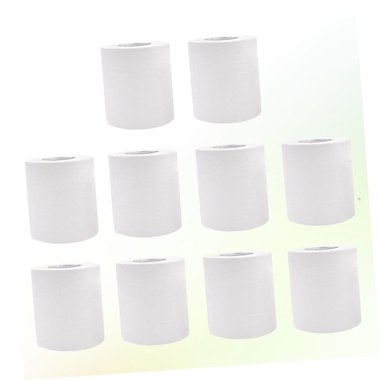 Carta Igienica in Polpa di Legno 10 Pezzi 4 Strati 100g | Bianco, Assorbente, Sicura per Fossa Settica, Formato Piccolo per Uso Domestico e Hotel