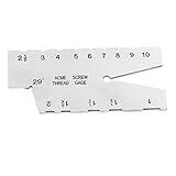 Diese Gewindeleitung wurde verwendet, um Winkel und Breite zu testen und die Position des Gewindeschneidewerkzeugs einzustellen.