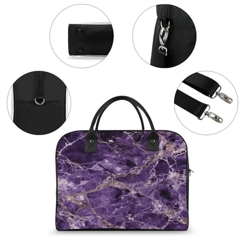 Maletín ligero para laptop Marble Purplem unisex miniatura 6