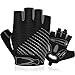 BTNEEU Fingerlose Fahrradhandschuhe mit Gel Halbfinger Radsport Handschuhe für Damen und Herren, Atmungsaktiv Rutschfestes Rennrad Handschuhe Männer für Mountainbike Training Fitness Sport (grau, M)