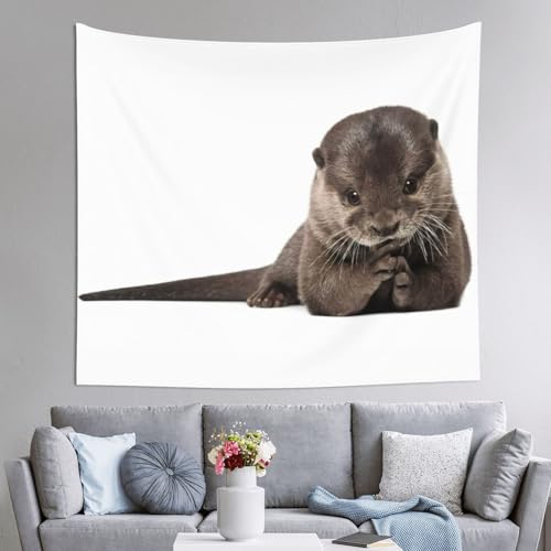 Tenture murale loutre mignonne cadeau déco idéal chambre d'adolescent