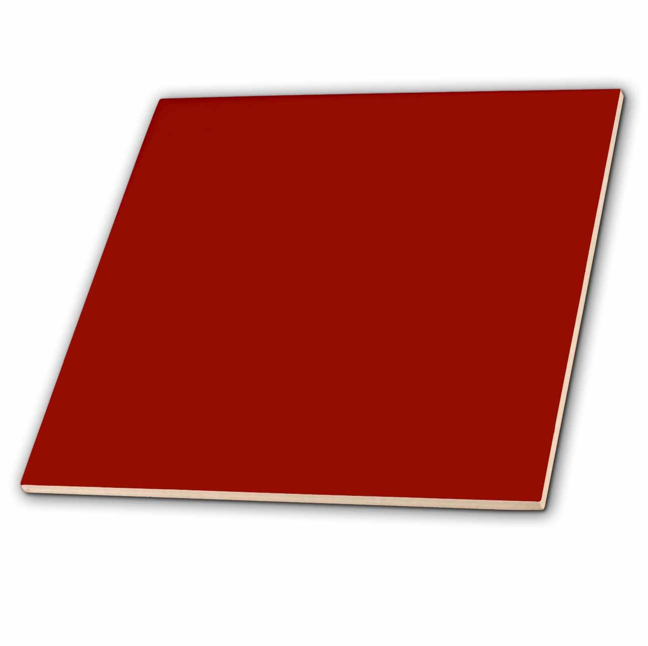 Carreau en céramique uni de 15,2 cm couleur rouge bordeaux et brun ardoise chic