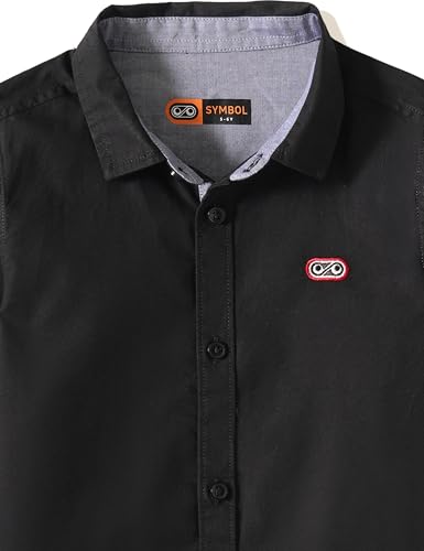 Image of Amazon Brand - Symbol Boys 100% Cotton Casual Shirt | Full Sleeves | Regular Fit | Age 2-14 Years