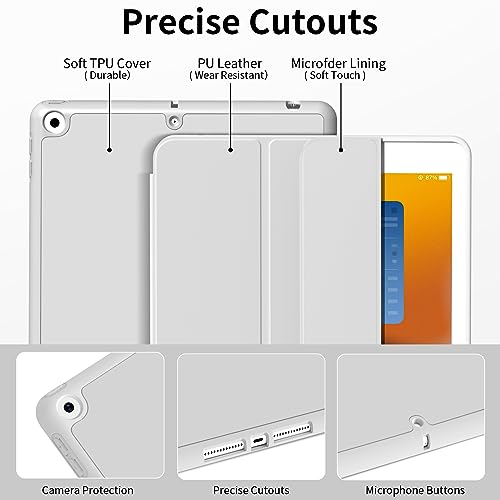 BFGTSJF Protective Case for iPad Air 3rd Generation 2019 / iPad Pro 10.5 Inch 2017 with Pencil Holder, Slim Stand Cover with Soft TPU Back, Auto Wake/Sleep Cover for iPad Air 3 / Pro 10.5", Gray by BFGTSJF - Used condition - Image 3