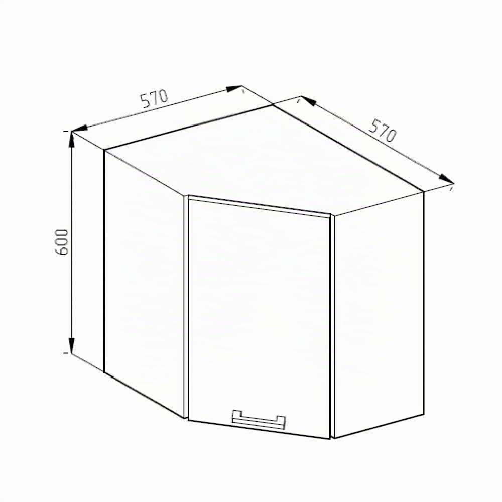 Vicco Mobile angolare da cucina R-Line, Rovere dorato, 57 cm, per la libera combinazione all'interno di sistemi cucina modulari