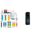 Express Water RO5DX Reverse Osmosis Water Filtration System + Blink Video Doorbell (Black)