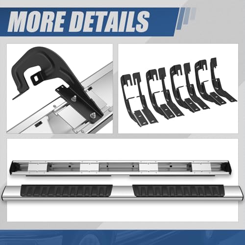 Estribos Auto Dynasty Acero Inoxidable para Chevy GMC 07-19 miniatura 6