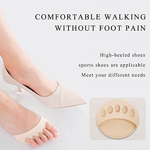 Image of Forefoot Pads Metatarsal Forefoot Pads for Women High Heels Shoes Honeycomb Fabric Forefoot Pad Soft Ball of Foot Cushion Pads for High Heels Toe Socks for Heels Women Men