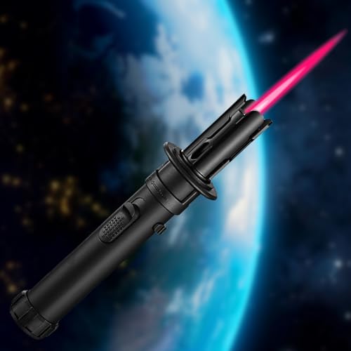 Jetflamme Encendedor de tormenta, ajustable, recargable, con llama roja, bloqueable para velas, barbacoa, cocina, (sin gas butano)