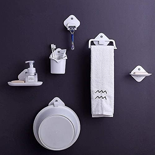 Towel Ring Holder Free Punching Bathroom Towel Rack Household Bathroom Racks Dormitory Wall Hanging Towel Shelf No Trace Towel Ring