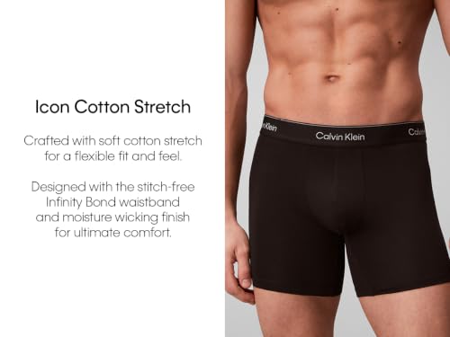 Image of Calvin Klein Men's Icon Cotton Stretch 5-pack Boxer Brief