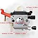 ZAMDOE Vergaser-Kit für Stihl HS81 HS81R HS81RC HS81T HS86 HS86R HS86T Heckenschere, ersetzt C1Q-S225, 4237 120 0606, 4237 120 0618, mit Dichtung Zündkerze Kraftstoffleitung Kraftstofffilter