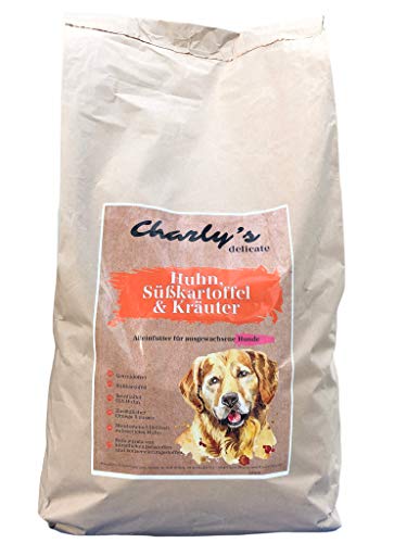 charlys delicate | mit Huhn, Süßkartoffel & Kräutern | getreidefreies Hundefutter (12 kg) Cover