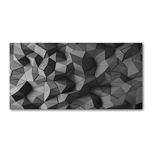 Crédence de cuisine 100x50cm Tulup fond de hotte verre trempé gris