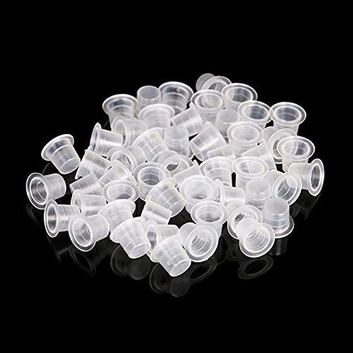 Amury 100 PCS Small Tattoo Ink Caps Cups Tattoo Kit Accessory