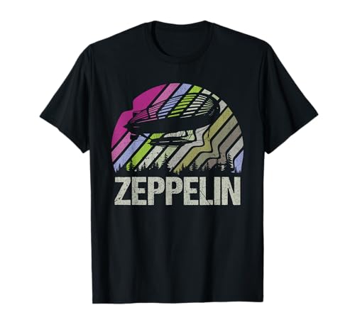 Zeppelin Aviation Blimp Rétro Vintage Hommes Femmes Enfants T-Shirt