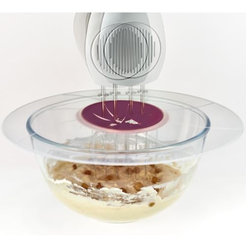 Image of Primeway Plastic Silicone O 32cm Protective Lid | Food Splatter Free Cover | Multipurpose Use | Mixing Bowl splatter guard | Tableware | XXL | 12.5 inches | Clear