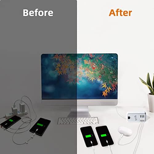 Cargador multiUSB de 6 puertos para eliminar cables en el escritorio 7