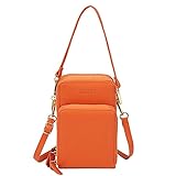 Bolso para teléfono para mujer: el bolso bandolera pequeño es perfecto para ti, si quieres mantenerte seguro y con las manos libres cuando sales de viaje, compras o a un bar, conciertos, fiestas o películas. Viene con una correas extraíbles para usar como bolso de hombro o bandolera, bolso de teléfono, bolso de mano. Recomendación de regalo para mujeres y adolescentes.