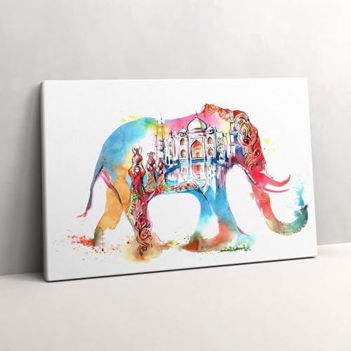 Murale d'art éléphant abstrait pour raviver un mur blanc vide