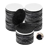 HMCEY 40 Paia Feltro Strappo Adesivo Rotondo,Feltro Adesivo Forte Biadesivo 5 CM,Nastro Autoadesivo Extra Forte,Nastro Adesivos a Strappo,Tondini Adesivi Tondo,Punti Autoadesivi a Strappos