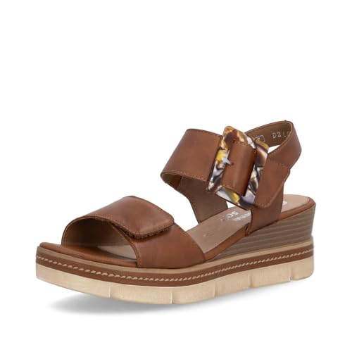 Remonte Sandales Mode Femme D2L53, Pointure:38 EU, La Couleur:Marron