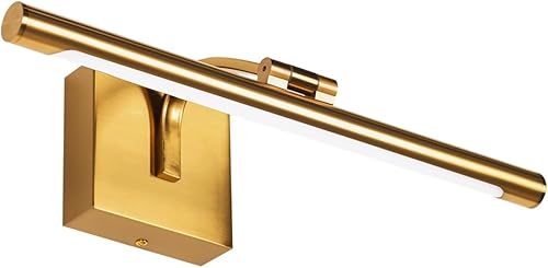 Miniatura 7 de Luz de imagen regulable para pared de 24 pulgadas con acabado en latón dorado, iluminación artística con tubo de luz giratorio, 2800K, luz de