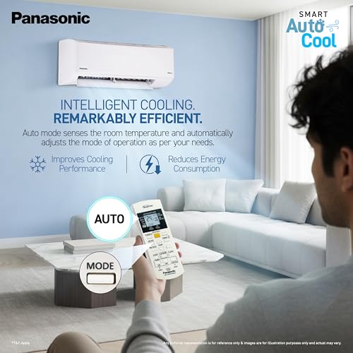 Panasonic 1.0 Ton 3 Star Inverter Split AC (Smart Auto Cool, Higher Airflow, 55°C Oper., Crystal Clean, Copper Cond.,8in1 Convertible,2-Way,Powerful Mode,PM0.1 Filter,CS/CU-SU12BKY3T,2026 Model,White) 11 41C6whF 52L