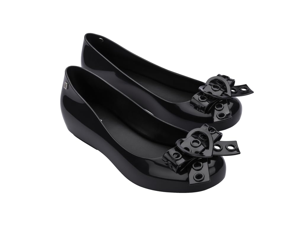 melissa（メリッサ）Soft Ballerina Bow Black 37 Doll Flat in Black | Melissa Shoes