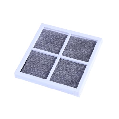 TIDTALEO Filtro de Activado para Frigorífico Compatible con Lg Absorbe Olores y Compuestos Volátiles Fácil Instalación sin Herramientas Marco Gris para Aire Limpio
