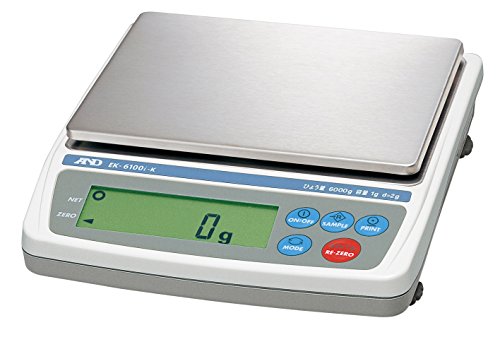 A&D tp[\iVт EK-6100i-K Ђ傤:6000g ŏ\:1g(gp͈:2~6000g) M@:170(W)*133(D)mm t:4n