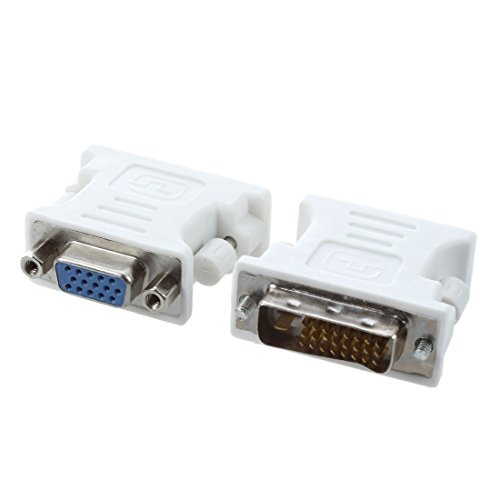 Wrtysully Adaptador DVI-D Macho a VGA Hembra (DVI 24+1 Pin)