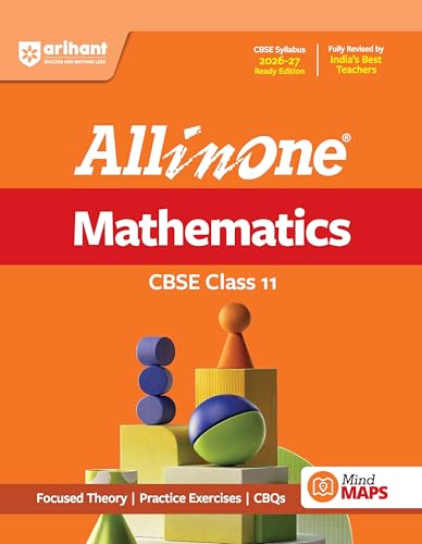 Image of Arihant All in One Mathematics Class 11 for CBSE Exam 2026-27 | NCERT Based Complete Theory, Practice Exercises, CBQs, A-R, Sample Papers & Mind Maps | Revised Edition as per Syllabus