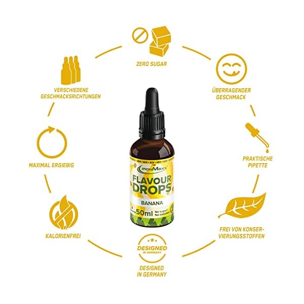 IronMaxx Flavour Drops in Pipetten-Flasche, Geschmack Kokosnuss, 50 ml (1er Pack) – Bild 5