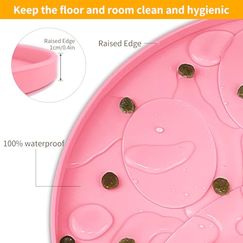 Ptlom Tapetes de Silicone para Alimentação de Animais de Estimação para Comida E Água, Jogo American