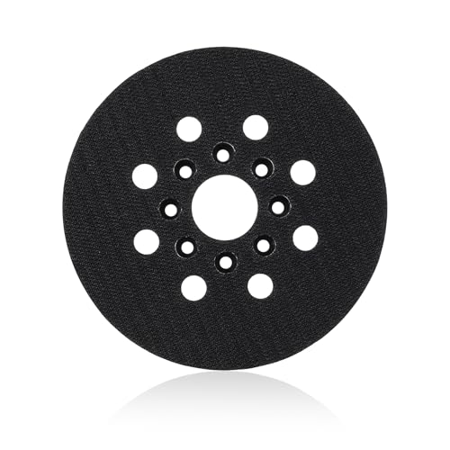 Piatto abrasivo da 125 mm per Bosch, piatto abrasivo in velcro da 125 mm con gancio e loop a 8 fori, compatibile con Bosch Pex 220 A, Gex 125-1 Ae, Skil 7402/7490 per levigatrice orbitale