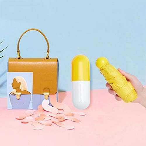 Image of NJK PURNASHAKTI Creative Capsule Case Umbrella Lightweight Waterproof UV Protection Mini Compact Foldable Design Travel Umbrella For Men and Women (Assorted)