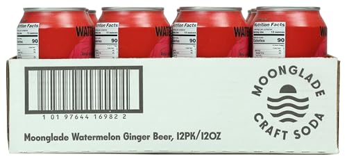 NEW! Moonglade Juicy Watermelon Ginger Beer, Organic, Small Batch, Craft