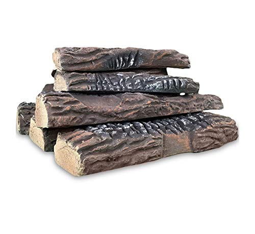 Regal Flame 10 Piece Ceramic Fireplace Wood Log Set