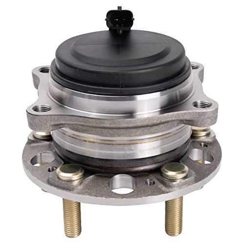 Image of TRQ Front Left and Right Wheel Bearing and Hub Assembly Set 2 Piece Compatible with 2015-2016 Hyundai Genesis RWD 2017 Genesis G80 RWD