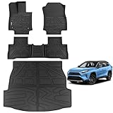 PARTZER Floor Mats for Toyota Rav4 2019-2025 (Include Hybrid), Custom Fit All-Weather...