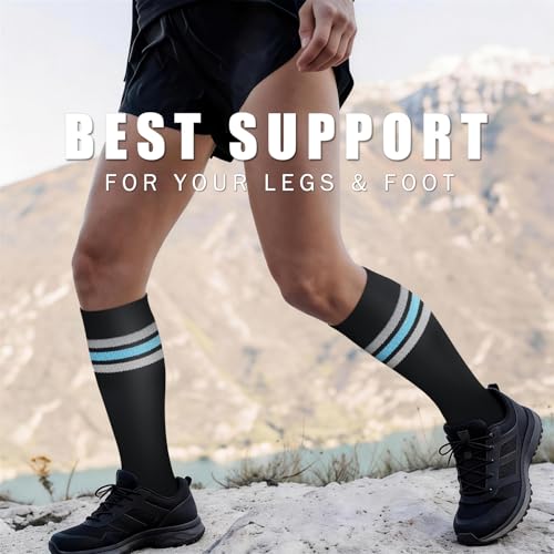 Image of Copper Compression Socks for Women & Men (6 pairs) - Best Support for Nurses, Running, Hiking, Recovery