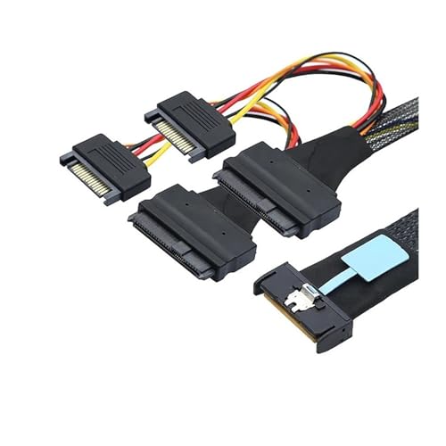 Cable adaptador Slimline S/AS MCIO 8I 74P a SFF 8639 0.5 m miniatura 6