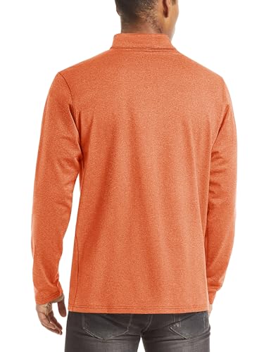 Image of TACVASEN Men's Sports Shirts 1 /4 Zip Long Sleeve Fleece Lined Running Workout Pullover Tops Sweatshirt